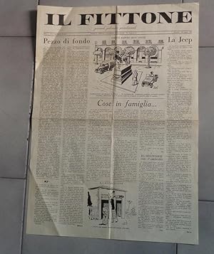 IL FITTONE, giornale goliardico quindicinale. numero 2 - ANNO PRIMO DEL 26 AGOSTO 1945 , Bologna,...