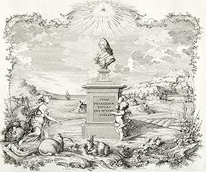 Seller image for Friedrich V. Knig von Dnemark und Norwegen. Bildnisbste als Denkmal. Crusius. Vivas Praesidium Thules Rex Optimae Viva for sale by GALERIE HIMMEL