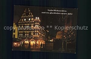 Bild des Verkufers fr Postkarte Carte Postale Fulda Weihnachtsmarkt beim Alten Rathaus zum Verkauf von Versandhandel Boeger