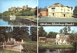 Bild des Verkufers fr Postkarte Carte Postale Bernburg Saale Schloss Kaffeegarten Paradies Goldfischteich Theater HO Eiscafe Indianerdorf zum Verkauf von Versandhandel Boeger