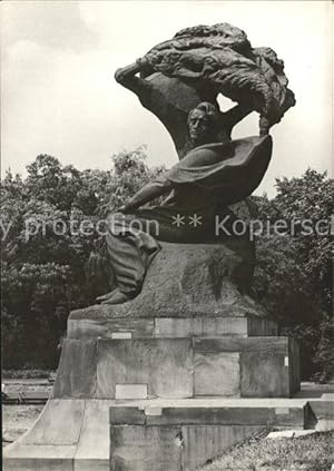 Postkarte Carte Postale Warschau Masowien Pomnik Fryderyka Chopina