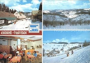 Postkarte Carte Postale Krkonose Frantiskov posta Jablonec n Jiz rekreacni stredisko Vojenskych s...
