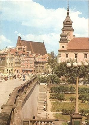 Postkarte Carte Postale Warszawa Widok na Zamek Krolewski i Plac Zamkowy