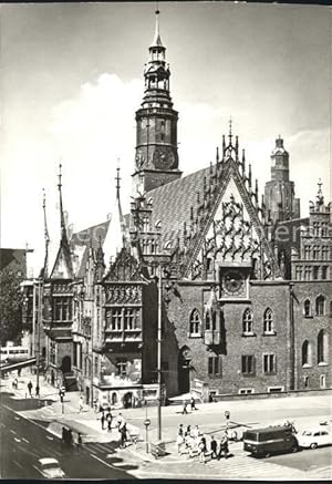 Postkarte Carte Postale Wroclaw Rathaus