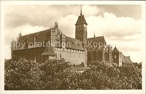 Postkarte Carte Postale Marienburg Westpreussen Hochschloss Südost Ansicht