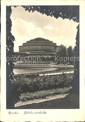 Postkarte Carte Postale Breslau Niederschlesien Jahrhunderthalle