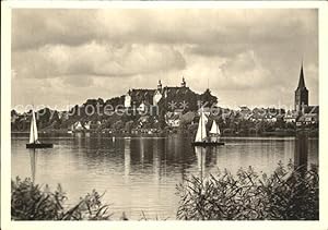 Bild des Verkufers fr Postkarte Carte Postale Pln See Schloss am Grossen Plner See Segeln zum Verkauf von Versandhandel Boeger