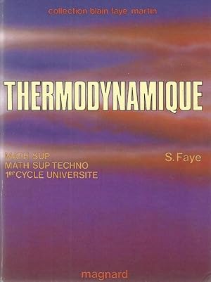 Thermodynamique - Math sup - Math sup tecno - 1er cycle université -