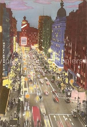 Postkarte Carte Postale Madrid Spain Gran Via