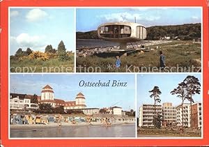 Bild des Verkufers fr Postkarte Carte Postale Binz Rgen Blhender Ginster Rettungsturm Kurhaus zum Verkauf von Versandhandel Boeger