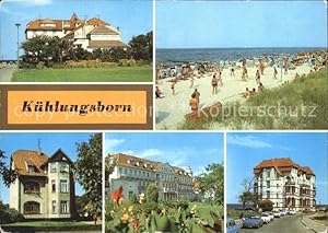 Postkarte Carte Postale Kühlungsborn Ostseebad FDGB- Erholungsheim Jochen Weigert Strand