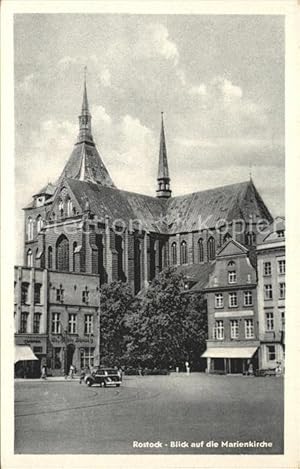 Postkarte Carte Postale Rostock Mecklenburg-Vorpommern Marienkirche