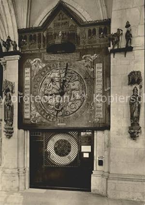 Bild des Verkufers fr Postkarte Carte Postale Uhren Astronomische Dom-Uhr Mnster Westfalen zum Verkauf von Versandhandel Boeger