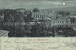 Postkarte Carte Postale Schönlinde Tschechien Teilansicht Gebäude