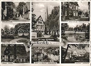 Postkarte Carte Postale Gütersloh Münsterstr Botan Garten Alter Kirchplatz Mohns Park Meiers Mühl...