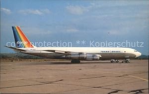Postkarte Carte Postale Flugzeuge Zivil Transbrasil Cargo Boeing 707-341C PP-VJS
