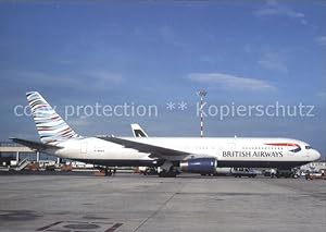 Bild des Verkufers fr Postkarte Carte Postale Flugzeuge Zivil British Airways Boeing 767-336ER G-BNWG c/n 24339/298 zum Verkauf von Versandhandel Boeger
