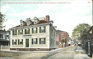 Postkarte Carte Postale Newport Rhode Island Vernon House Headquarters Gen Rochambeau