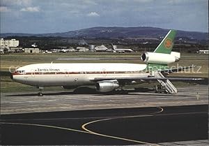 Bild des Verkufers fr Postkarte Carte Postale Flugzeuge Zivil Zambia Airways Douglas DC-10-30 N3016Z zum Verkauf von Versandhandel Boeger