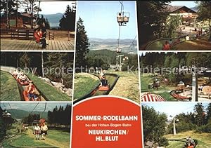 Immagine del venditore per Postkarte Carte Postale Neukirchen Heilig Blut Sommer Rodelbahn bei der Hohen Bogen Bahn Sessellift venduto da Versandhandel Boeger
