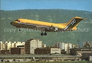 Seller image for Postkarte Carte Postale Flugzeuge Zivil T.A.T. Fokker F-28 for sale by Versandhandel Boeger