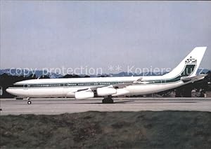 Bild des Verkufers fr Postkarte Carte Postale Flugzeuge Zivil Kingdom of Saudi Arabia HZ-WBT4 Airbus 340-200 zum Verkauf von Versandhandel Boeger
