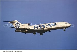 Postkarte Carte Postale Flugzeuge Zivil Pan American Airways Boeing 727