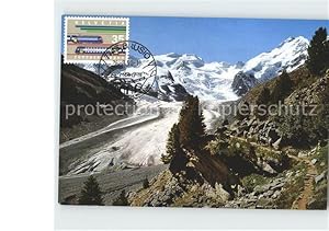 Bild des Verkufers fr Postkarte Carte Postale Gletscher Berninagruppe zum Verkauf von Versandhandel Boeger