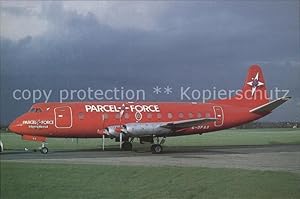 Imagen del vendedor de Postkarte Carte Postale Flugzeuge zivil Parcel Force G-OPAS Viscount a la venta por Versandhandel Boeger