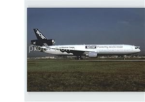 Bild des Verkufers fr Postkarte Carte Postale Lufthansa Cargo/WOW MD-11 D-ALCE zum Verkauf von Versandhandel Boeger