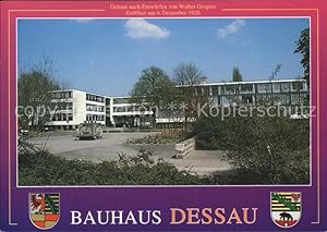 Postkarte Carte Postale Dessau-Rosslau Bauhaus