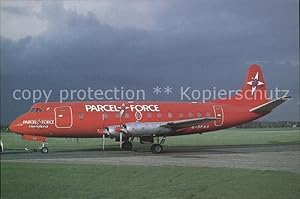 Imagen del vendedor de Postkarte Carte Postale Flugzeuge zivil Parcel Force F-OPAS Viscount a la venta por Versandhandel Boeger