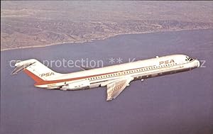 Postkarte Carte Postale Flugzeuge Zivil PSA-Pacific Southwest Airlines McDonnell Dougla DC-9-31 N...