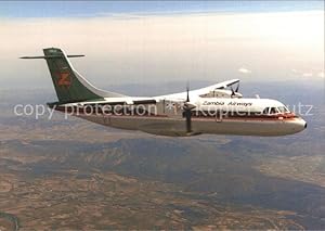 Bild des Verkufers fr Postkarte Carte Postale Flugzeuge Zivil Zambia Airways ATR 42-300 zum Verkauf von Versandhandel Boeger