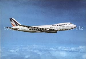 Postkarte Carte Postale Flugzeuge Zivil Air France Boeing 747 F-BPVS