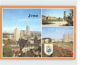 Postkarte Carte Postale Jena VEB Carl Zeiss Stadtkirche St Michael Lobeda Karl Marx Allee