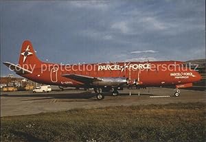 Bild des Verkufers fr Postkarte Carte Postale Flugzeuge Militaria BritishWold Parcel Force Vc. Viscount 806 G-OPFI zum Verkauf von Versandhandel Boeger