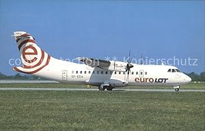 Imagen del vendedor de Postkarte Carte Postale Flugzeuge Zivil EuroLOT ATR-42-500 SP-EDA cn 516 a la venta por Versandhandel Boeger