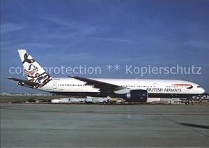 Seller image for Postkarte Carte Postale Flugzeuge Zivil British Airways Whale Rider colours Boeing B-777 G-VIIN for sale by Versandhandel Boeger