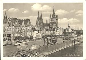Postkarte Carte Postale Strassenbahn Köln Leystapel