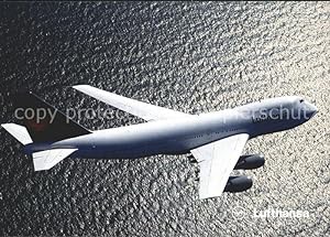 Postkarte Carte Postale Flugzeuge Zivil lufthansa Boeing 747-200