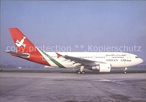 Seller image for Postkarte Carte Postale Flugzeuge Zivil Oman Air Airbus A310-322 A4O-OA c/n 409 for sale by Versandhandel Boeger