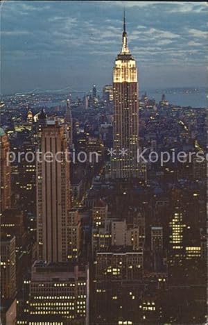 Seller image for Postkarte Carte Postale New York N.Y. Empire State Building at Night for sale by Versandhandel Boeger