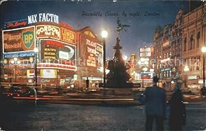 Image du vendeur pour Postkarte Carte Postale London Piccadilly Circus by night mis en vente par Versandhandel Boeger