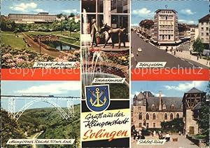 Postkarte Carte Postale Solingen Ufergarten Schloss Burg Dukatenesee