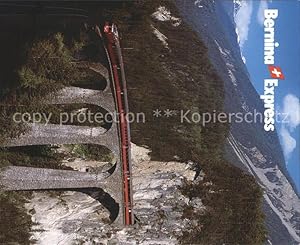 Bild des Verkufers fr Postkarte Carte Postale Eisenbahn Bernina-Express Landwasser-Viadukt Filisur zum Verkauf von Versandhandel Boeger