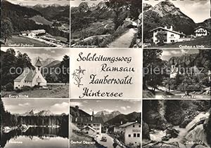 Bild des Verkufers fr Postkarte Carte Postale Ramsau Berchtesgaden Soleleitungsweg Zauberwald Hintersee zum Verkauf von Versandhandel Boeger