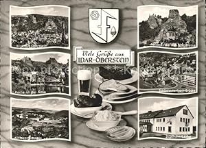 Bild des Verkufers fr Postkarte Carte Postale Idar-Oberstein Edelsteine Felsenkirche Schlossruine Nahe zum Verkauf von Versandhandel Boeger