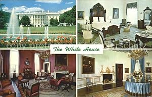 Bild des Verkufers fr Postkarte Carte Postale Washington DC The White House Lincolns Bedroom Red Room Blue Room zum Verkauf von Versandhandel Boeger
