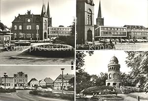 Bild des Verkufers fr Postkarte Carte Postale Bergen Rgen Karl-Marx-Platz Ernst-Moritz-Arndt-Turm zum Verkauf von Versandhandel Boeger